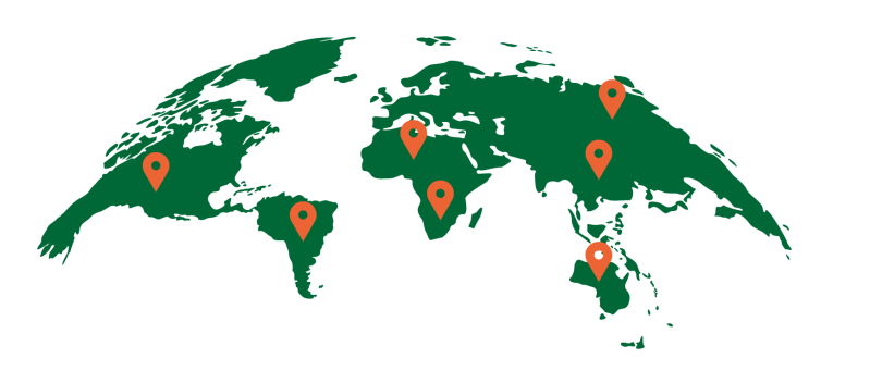 Mapa global da rede CLIIN